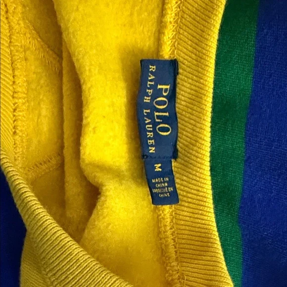 Polo by Ralph Lauren Blue and Yellow Sweater - Picture 3 of 5